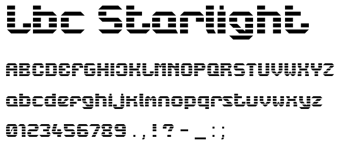 LBC Starlight font